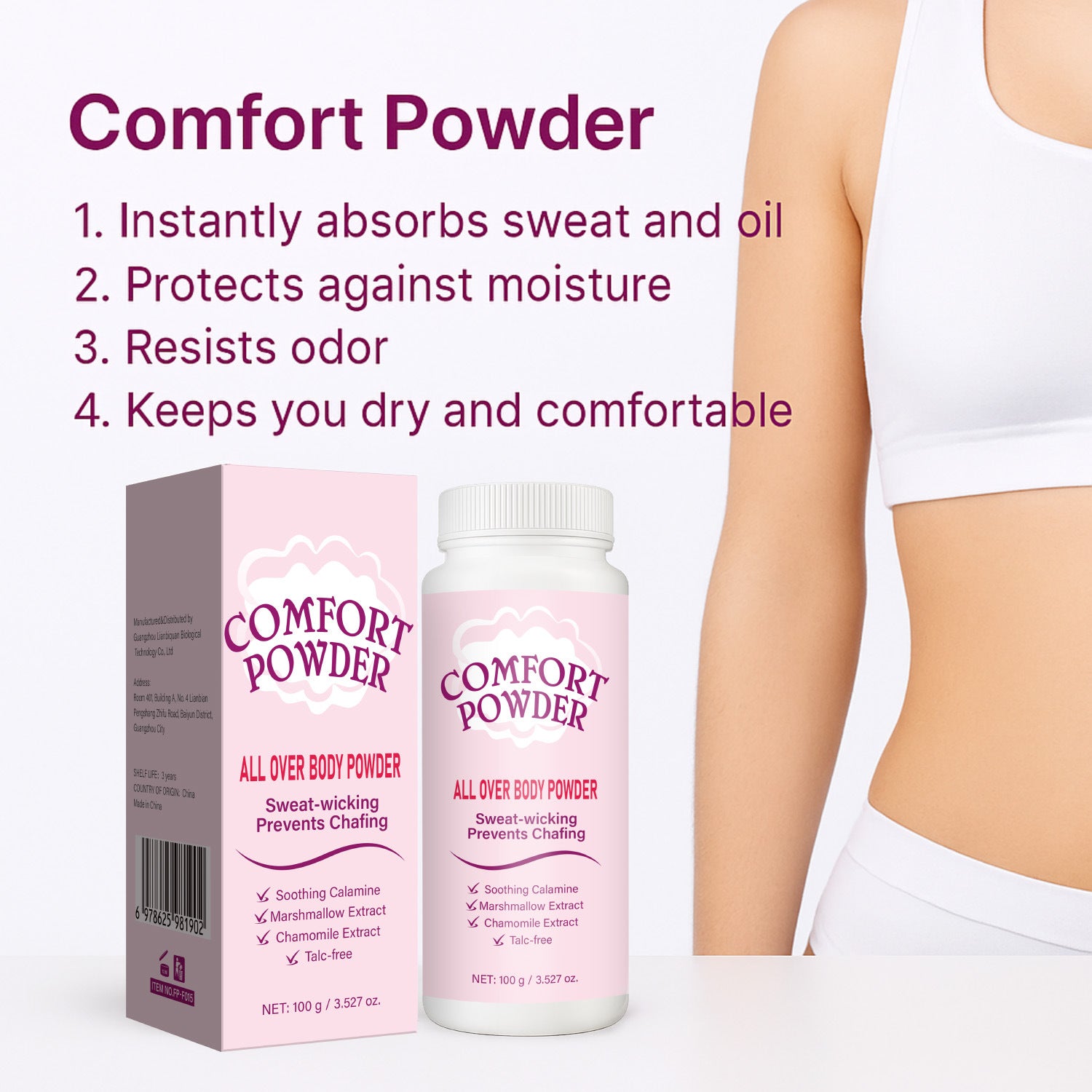 Body Comfort Powder 100g Neutral Pack